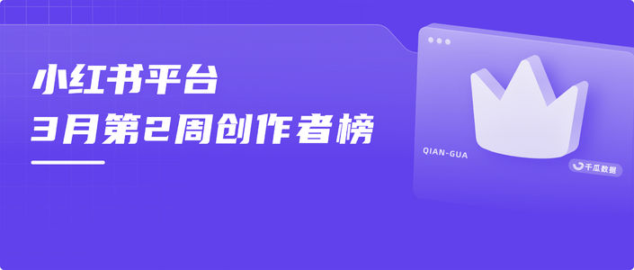 周榜 | 3月第2周千瓜品牌创作者排行榜(小红书平台)