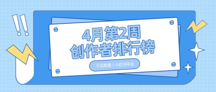 周榜 | 4月第2周千瓜品牌机构创作者排行榜(小红书平台)