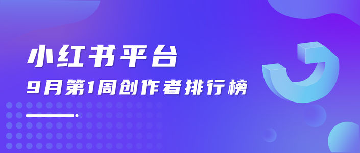 周榜 | 9月第1周千瓜品牌创作者排行榜（小红书平台）