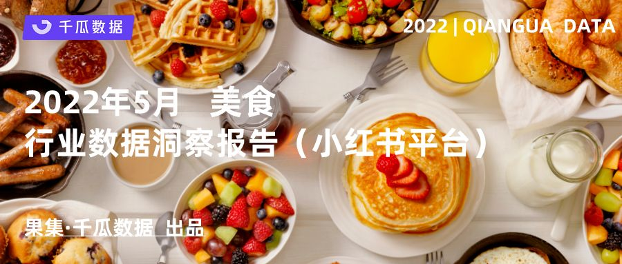 千瓜2022年5月美食行业数据洞察报告（小红书平台）